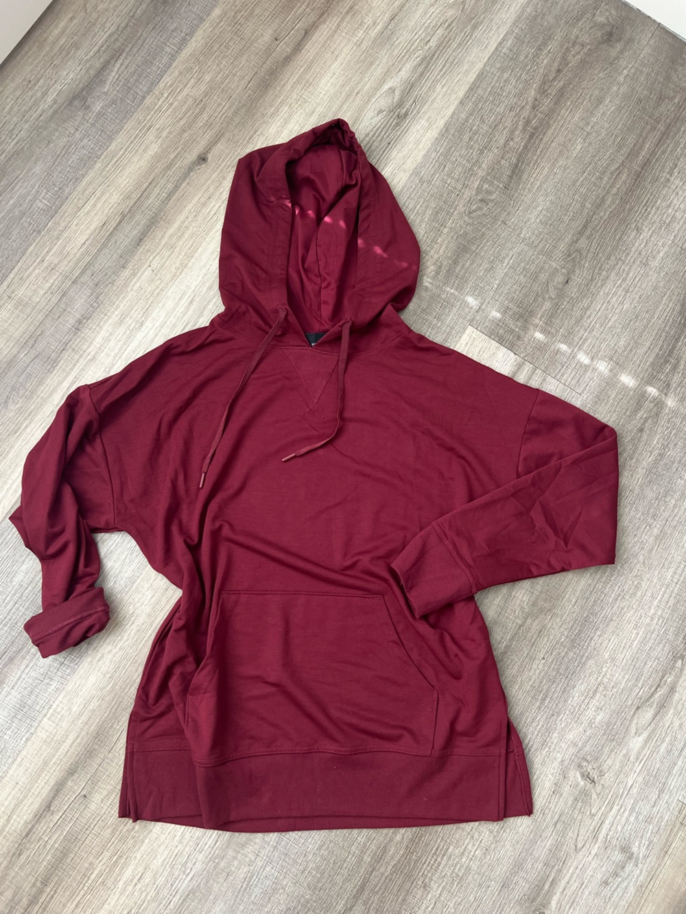 Athletic Works Maroon Drawstring Hoodie